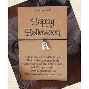 Happy Halloween cute ghost wish bracelet
